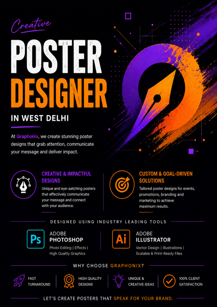 TOP poster designer in west Delhi